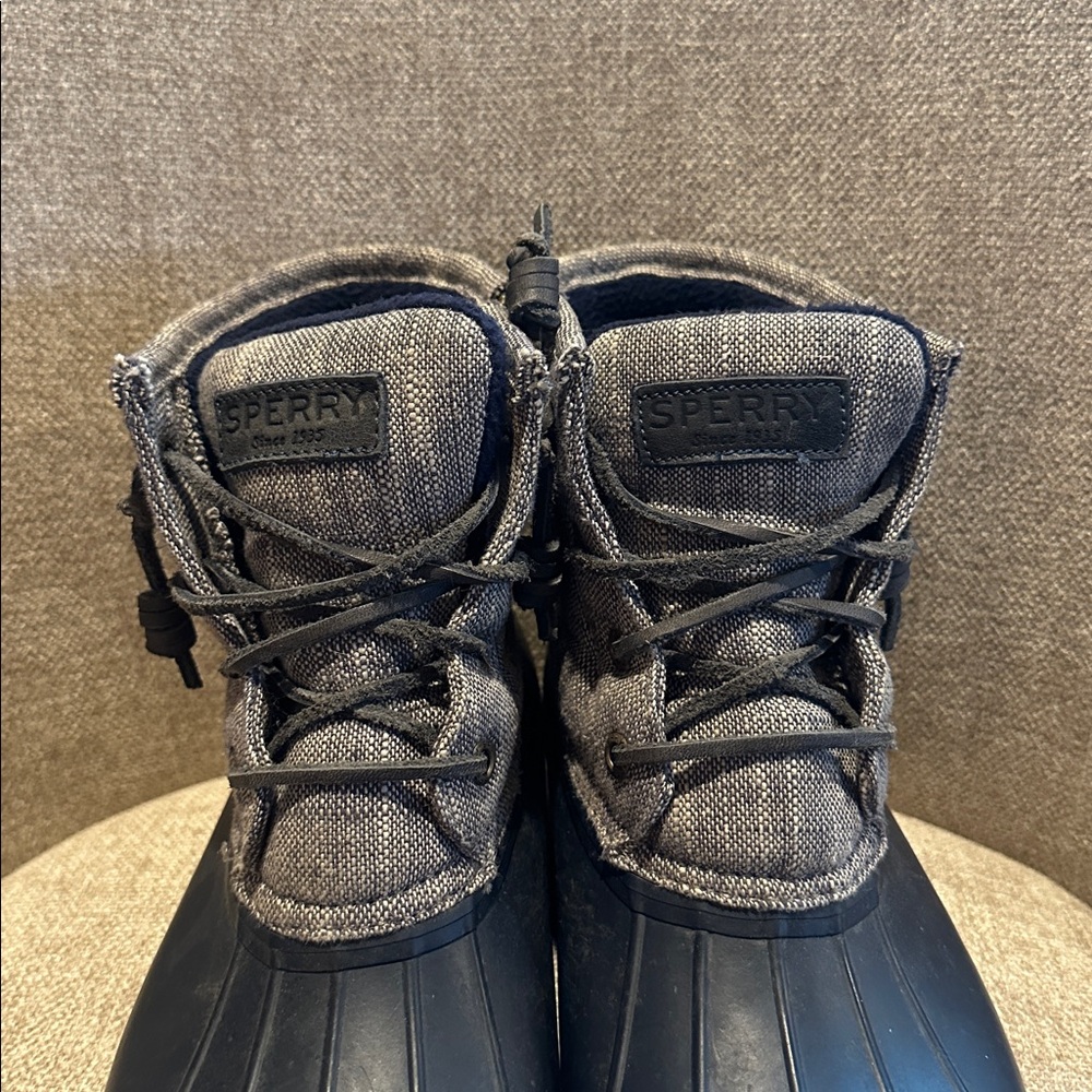 Sperry Black and Gray Waterproof Boots - Picture 3 of 3